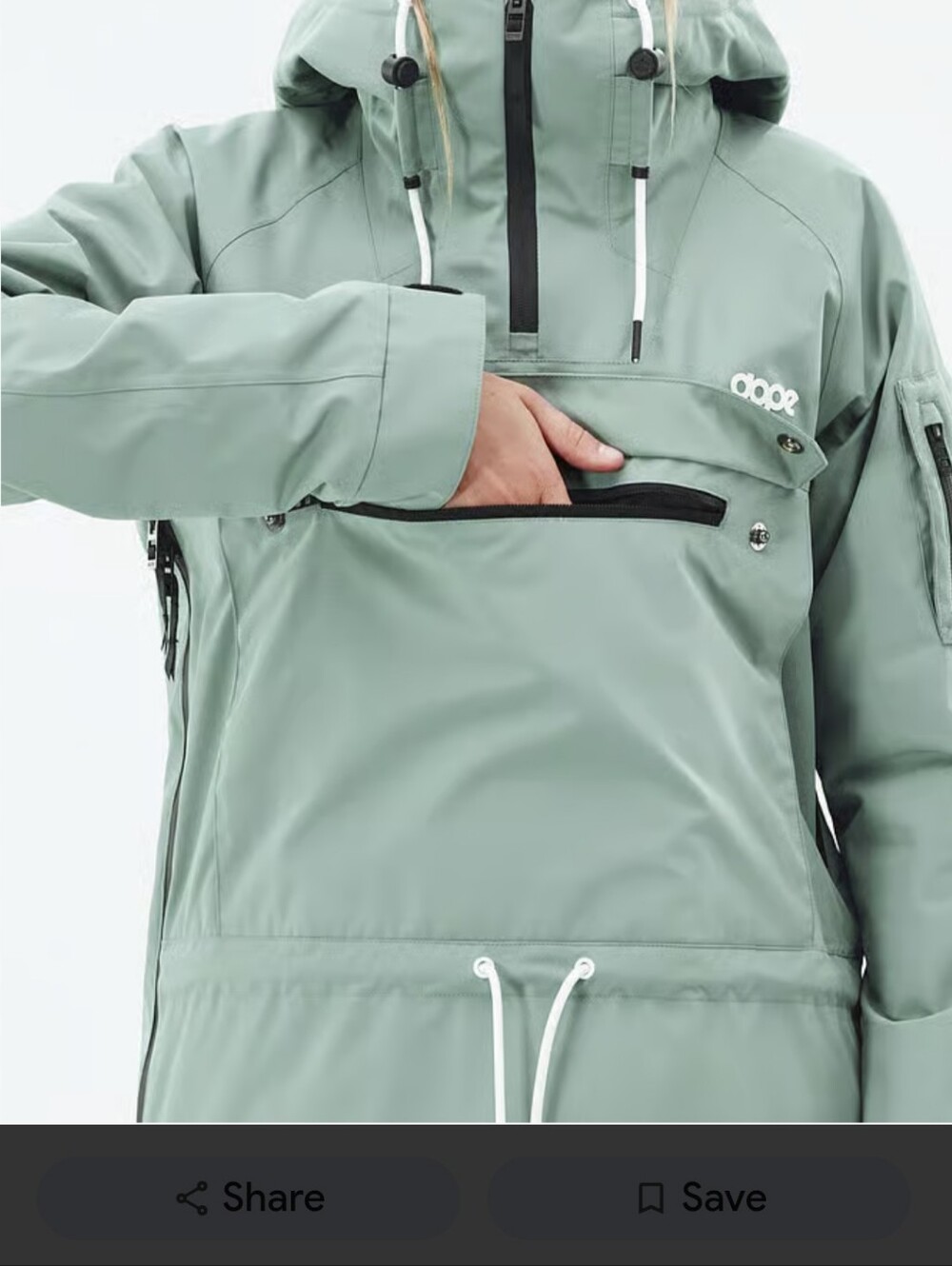 DOPE ANNOK W SNOWBOARD JACKET IN VERY OWN SIGNATURE STYLE IN FADED GREEN /SZ:MED